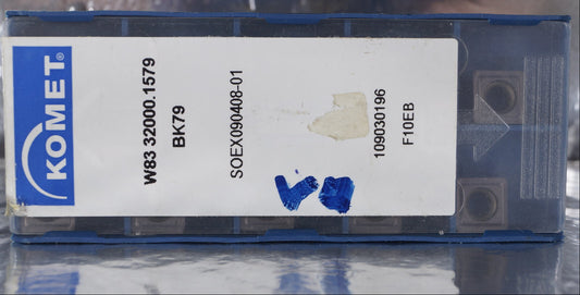 10 Wendeplatten W83 32000.1579, SOEX090408-01 BK79  KOMET Neu mit Rechnung