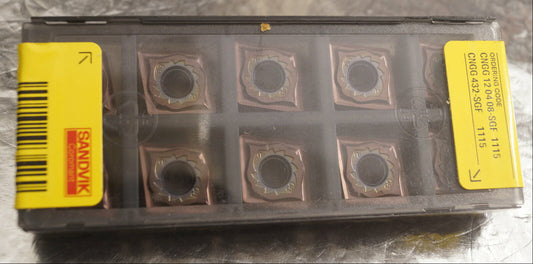 10 Wendeplatten CNGG 120408-SGF 1115 Sandvik Neu, ovp mit Rechnung