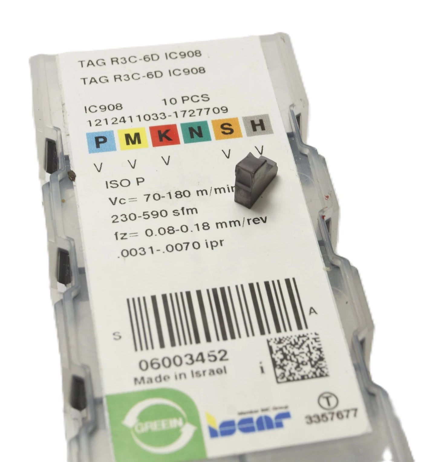 10x Iscar TAG R3C-6D IC908 Wendeplatten Tang-Grip Abstechen Einstechen Neu