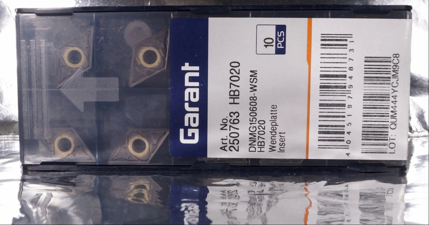 10 Wendeplatten DNMG150608-WSM HB7020 Garant Nr 250763 HB7020 mit Rechnung