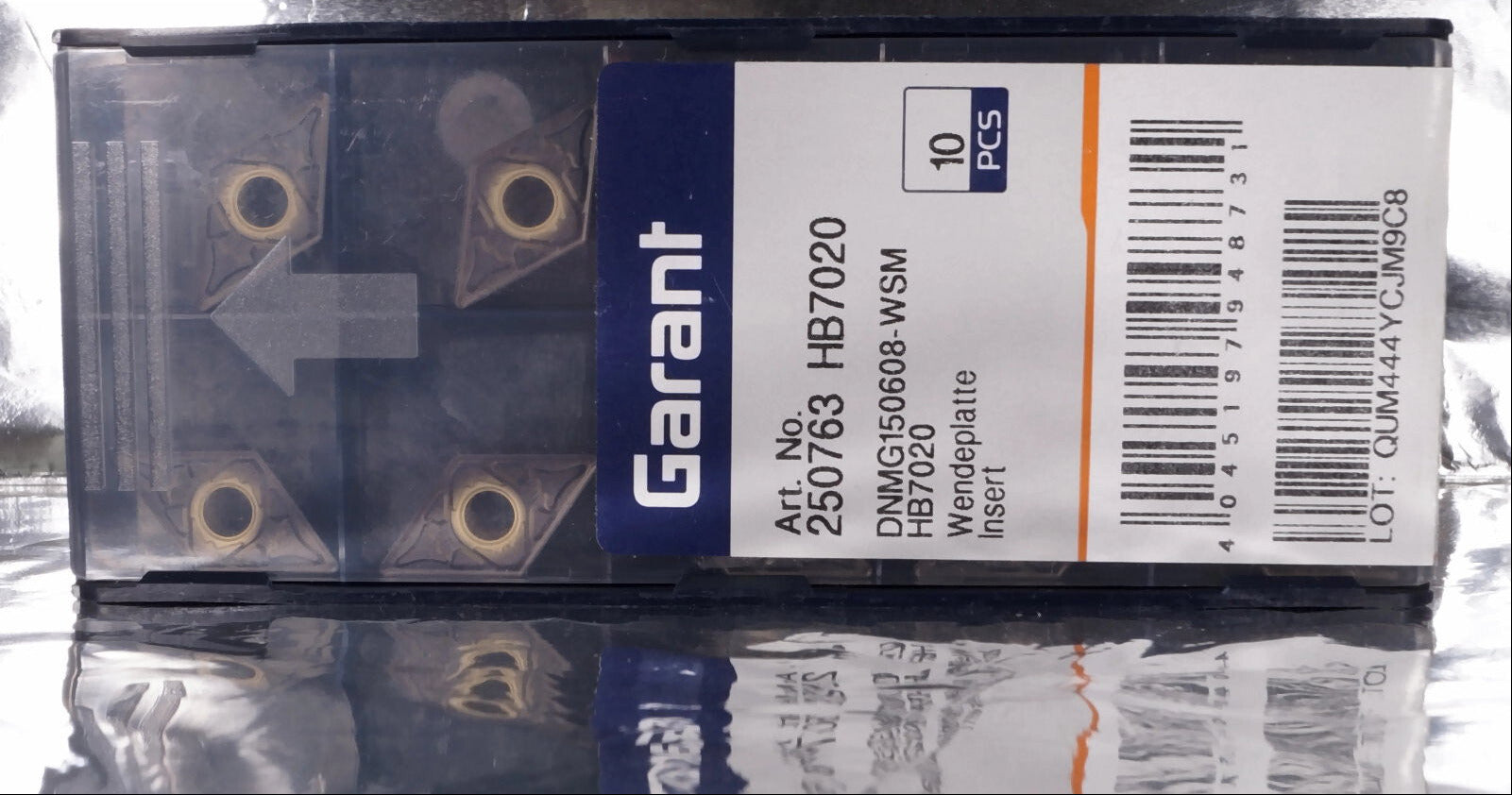 10 Wendeplatten DNMG150608-WSM HB7020 Garant Nr 250763 HB7020 mit Rechnung
