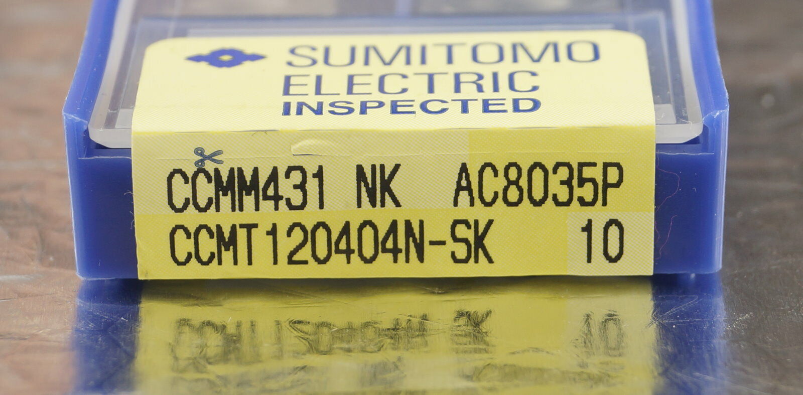10 Wendeplatten CCMT 120404N-SK AC8035P Sumitomo, CCMM431 NK mit Rechnung