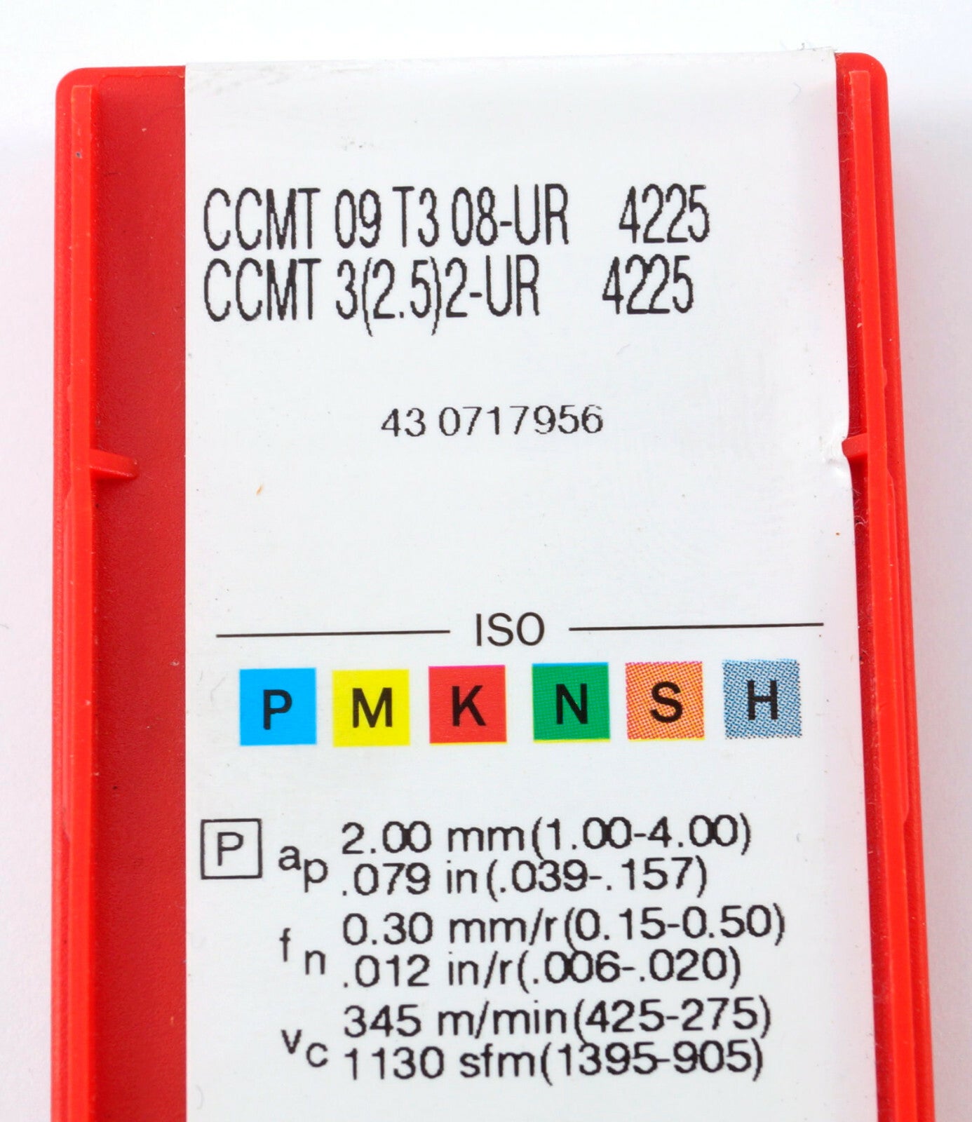 10 Wendeplatten CCMT 09T308-UR 4225  SANDVIK Neu, ovp, CCMT 3(2.5)2-UR 4225