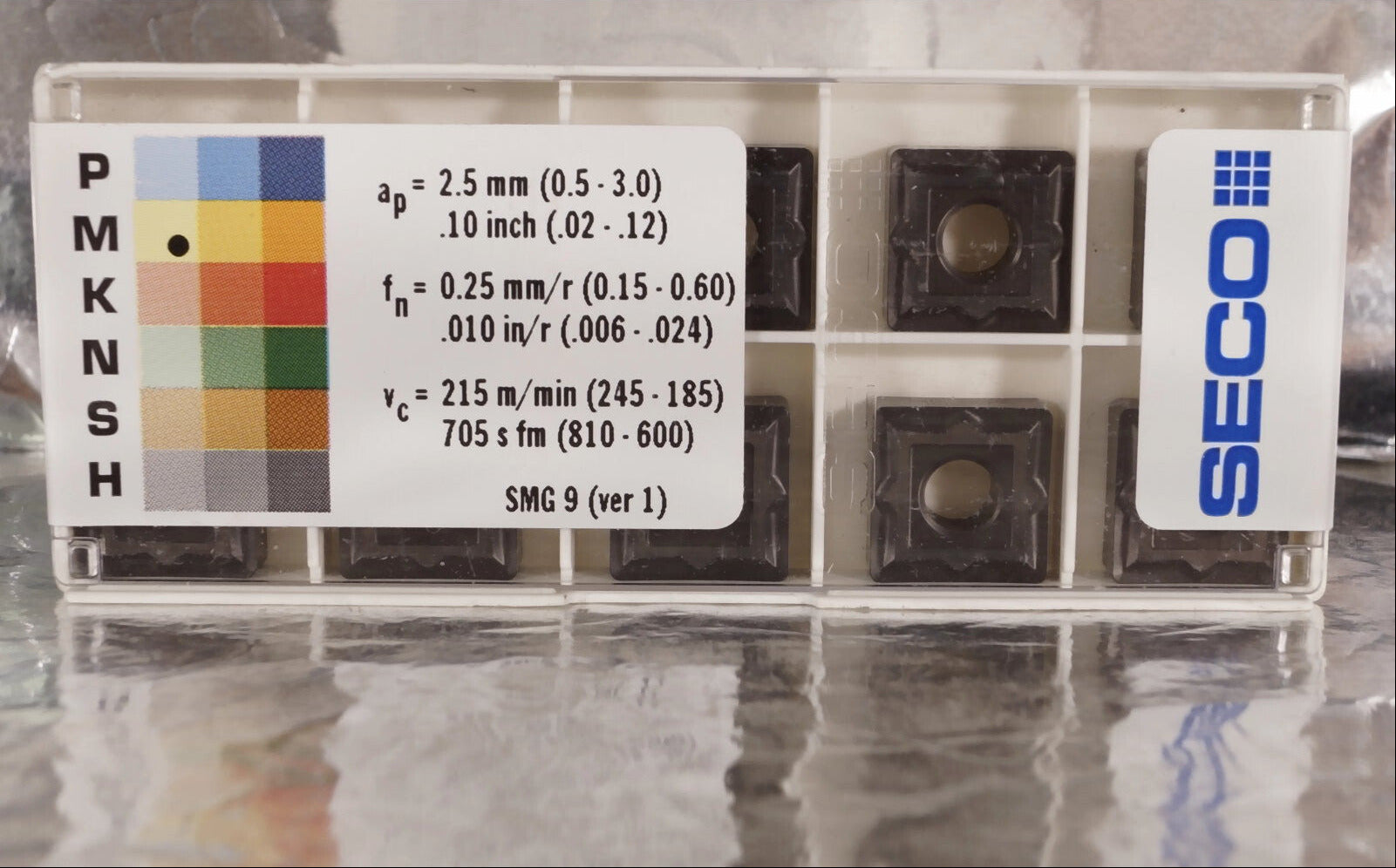 10 Wendeplatten SNMG 120408-MF1 ,TM2000, VA - Bearbeitung, SECO Neu m. Rechnung