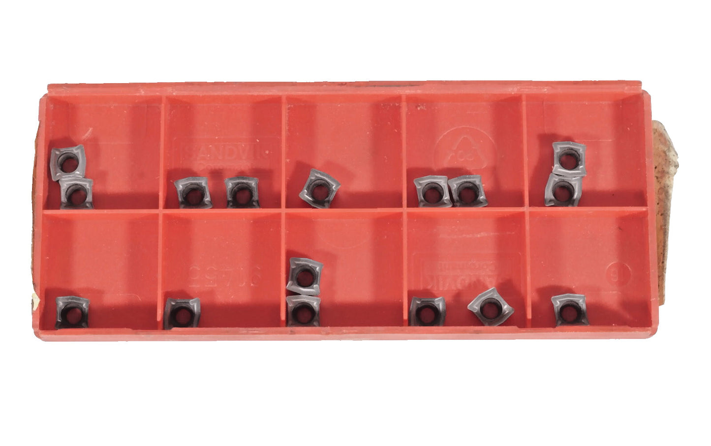 SANDVIK Bohrwendeplatten LCMX 02 02 04O-53 1120 – 16 Stück Stahl, VA & Guss