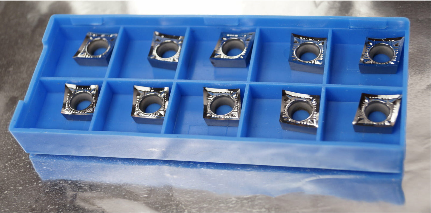 10 Wendeplatten CCGT 09T302 ALU für NE-Metalle,  Neu, mit ausgewiesener MwSt