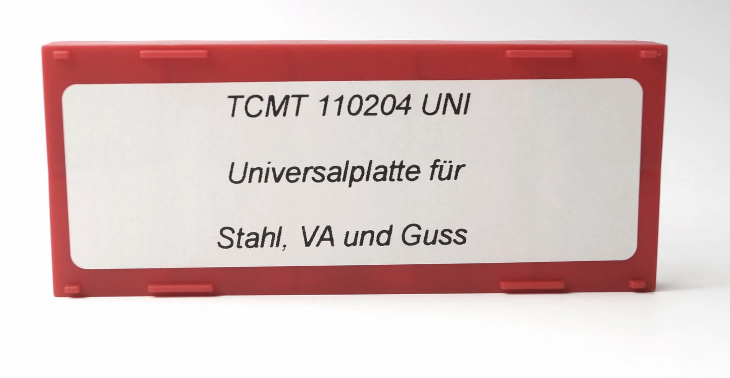 10 Wendeplatten TCMT 110204 UNI f. Stahl, VA und Guss,  Neuware m. Rechnung