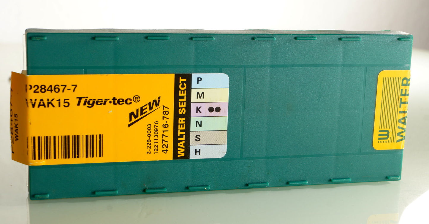 10 Wendeplatten WALTER P28467-7 WAK15, WALTER Stardrill, Neu, mit ausgew. MwSt