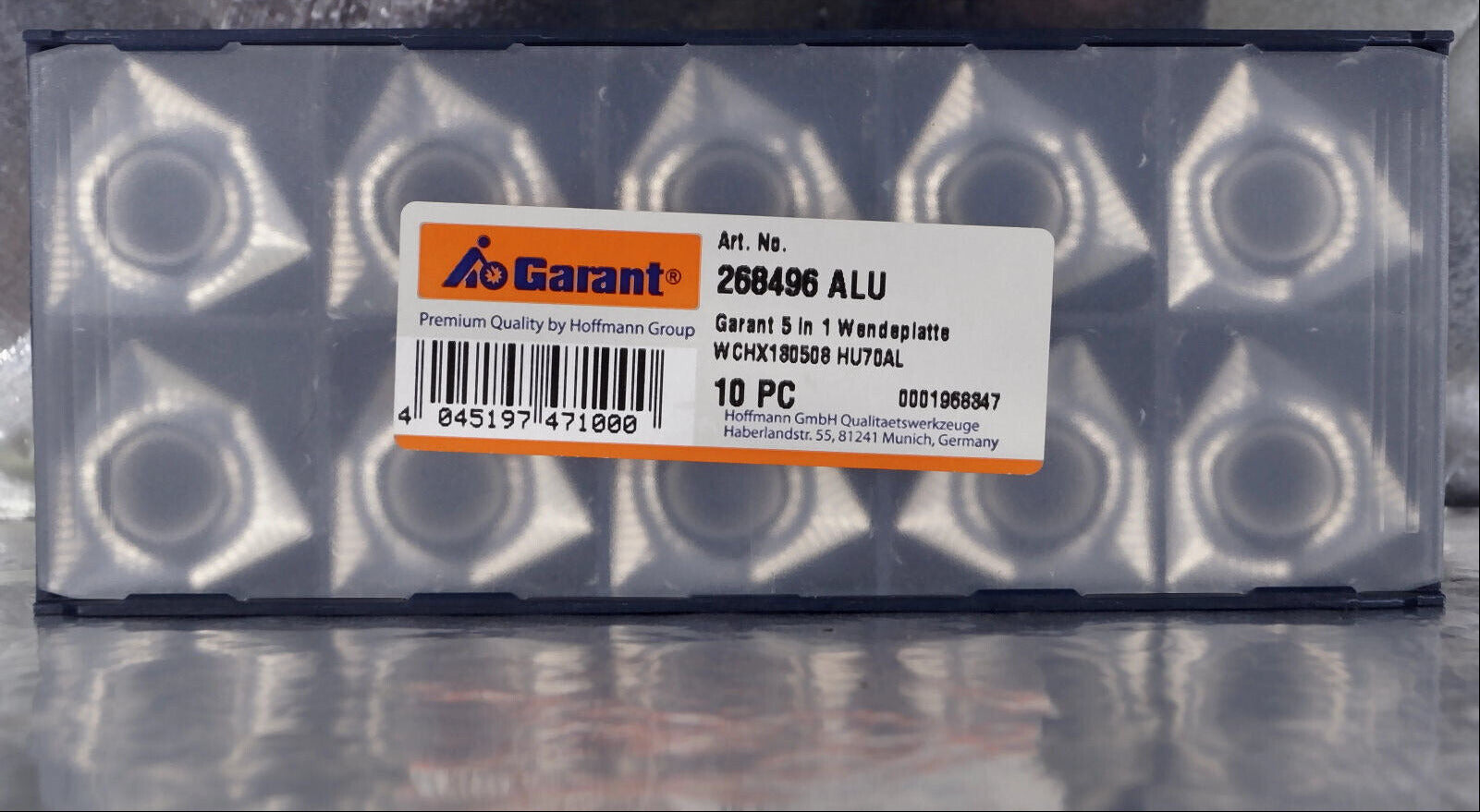 10 Wendeplatten WCHX180508 HU70AL Garant Nr 268496 ALU mit Rechnung