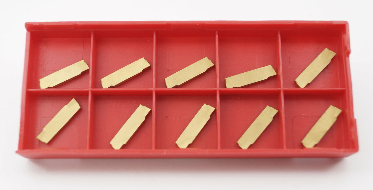 10 Stechplatten MGMN200-G TiN, 2mm Stechbreite,  Neuware mit ausgew. MwSt.