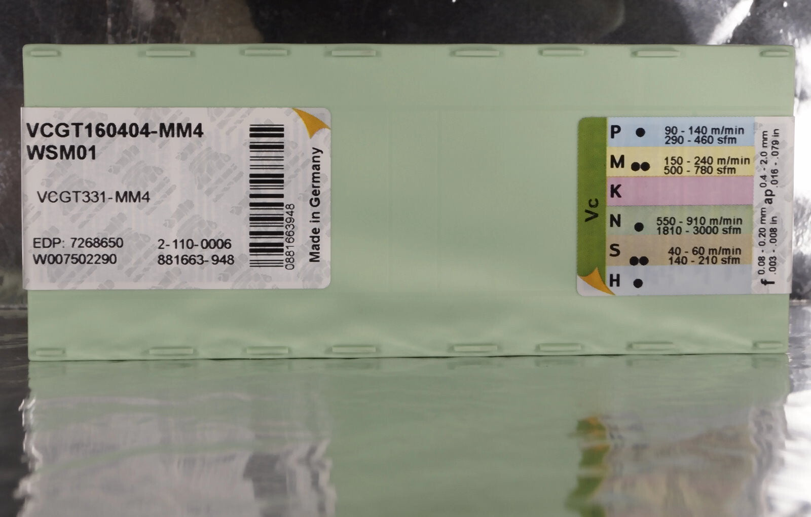 10  Wendeplatten VCGT160404-MM4 WSM01 Walter Neu u. Ovp mit Rechnung