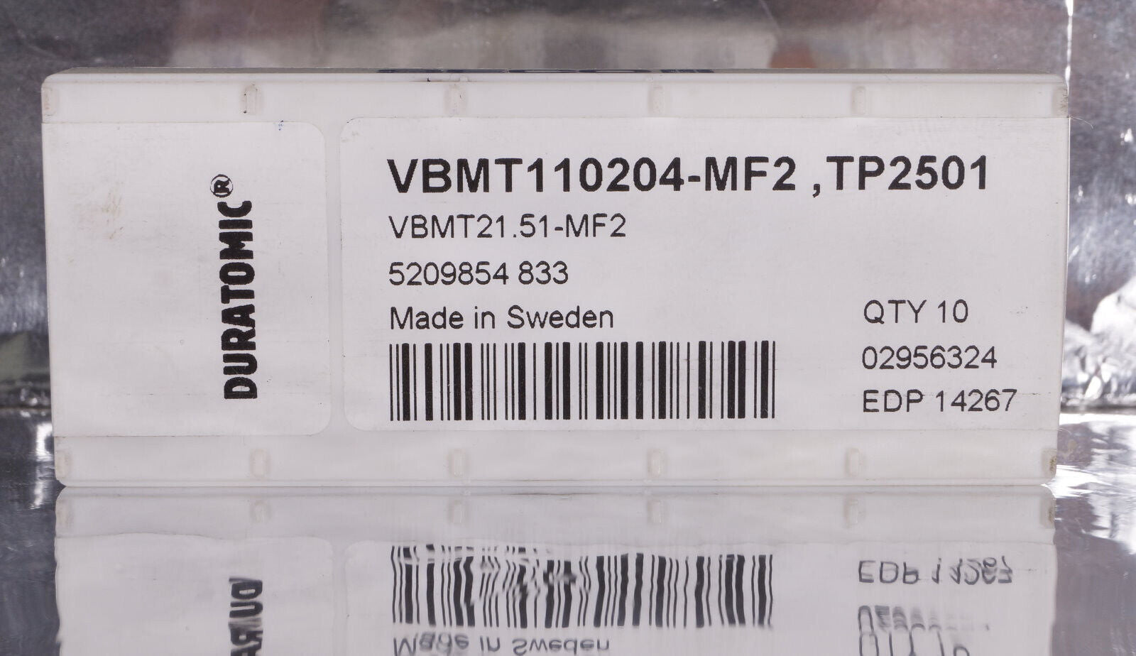 10 Wendeplatten VBMT110204-MF2 ,TP2501 SECO, Neu mit Rechnung