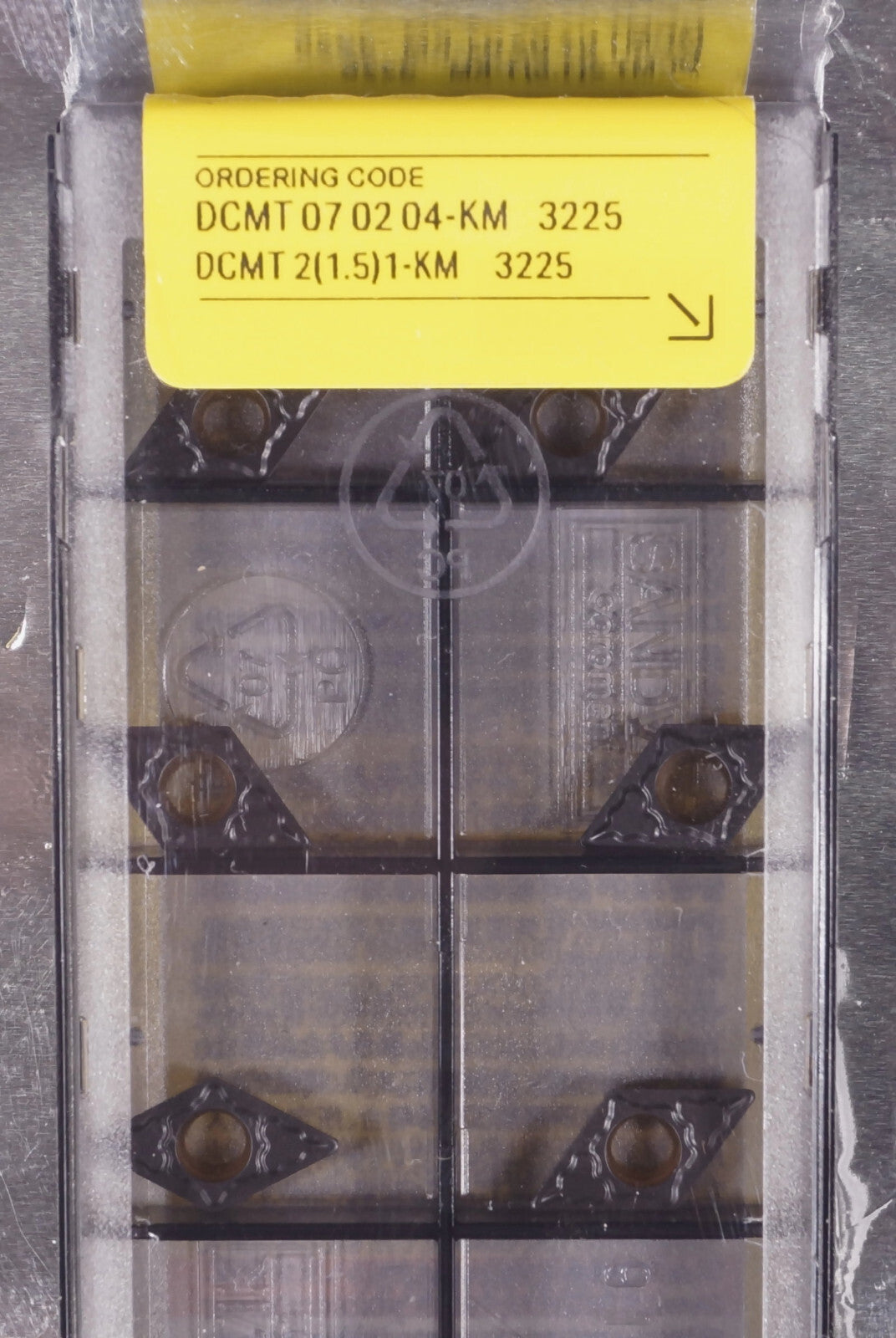 10 Wendeplatten DCMT 07 02 04-KM 3225 SANDVIK  Neu, ovp,  inkl. Mehrwertsteuer