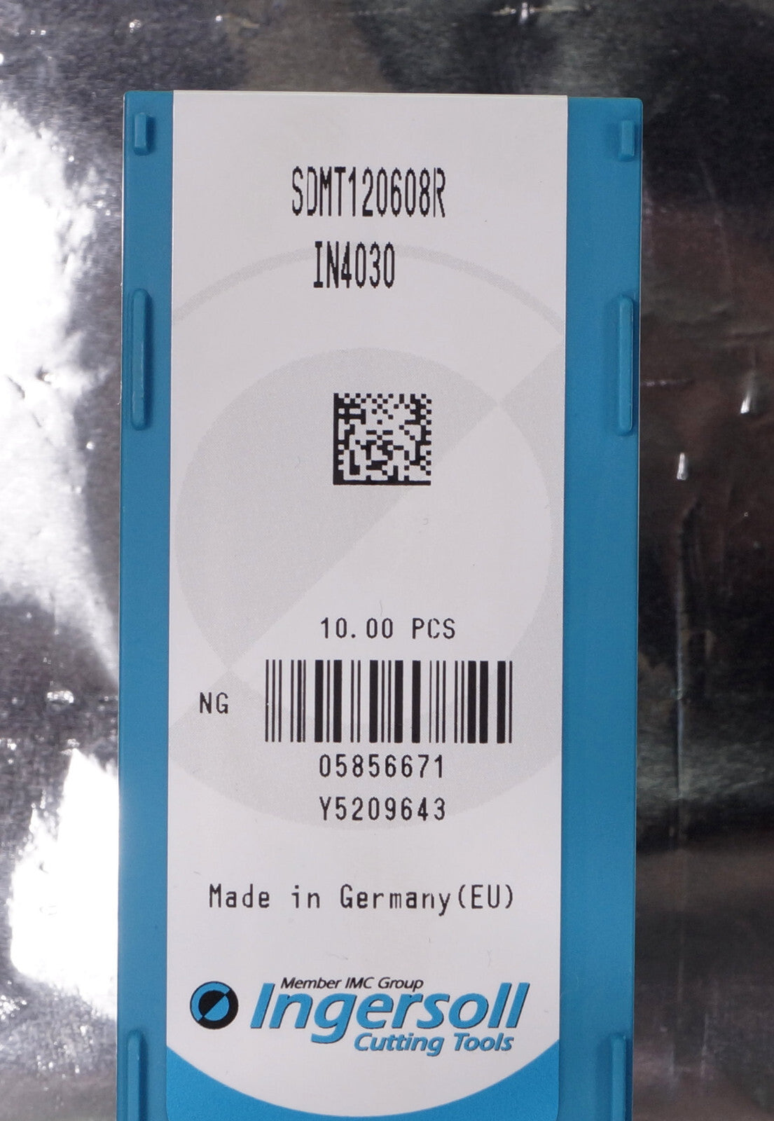 10 Wendeplatten SDMT120608R IN4030 INGERSOLL  Neu,  mit Rechnung