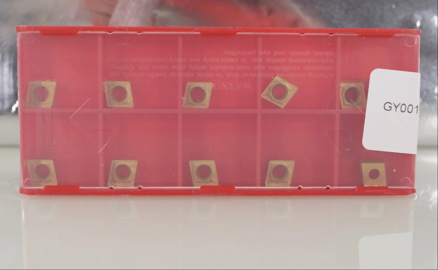 10 Wendeplatten CCMT 060204 TiN für die Stahlbearbeitung  Neuware mit Rechnung