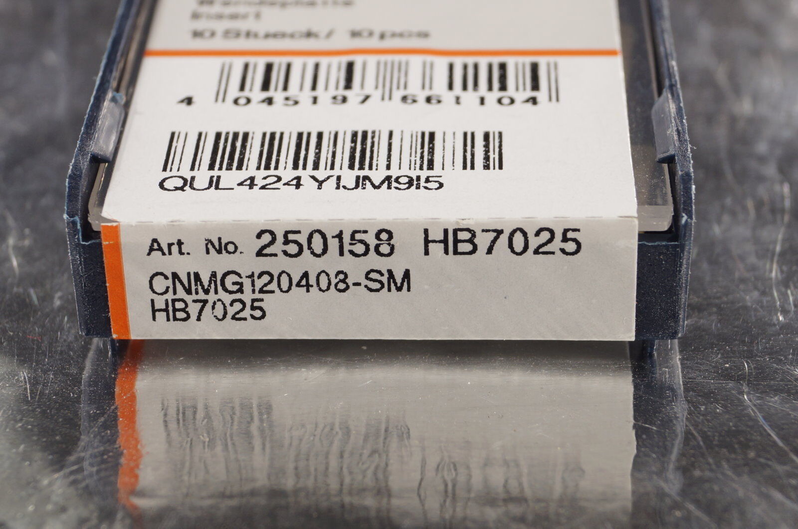 10 Wendeplatten CNMG 120408SM HB7025 GARANT 250158 HB7025 Stahl - Bearbeitung