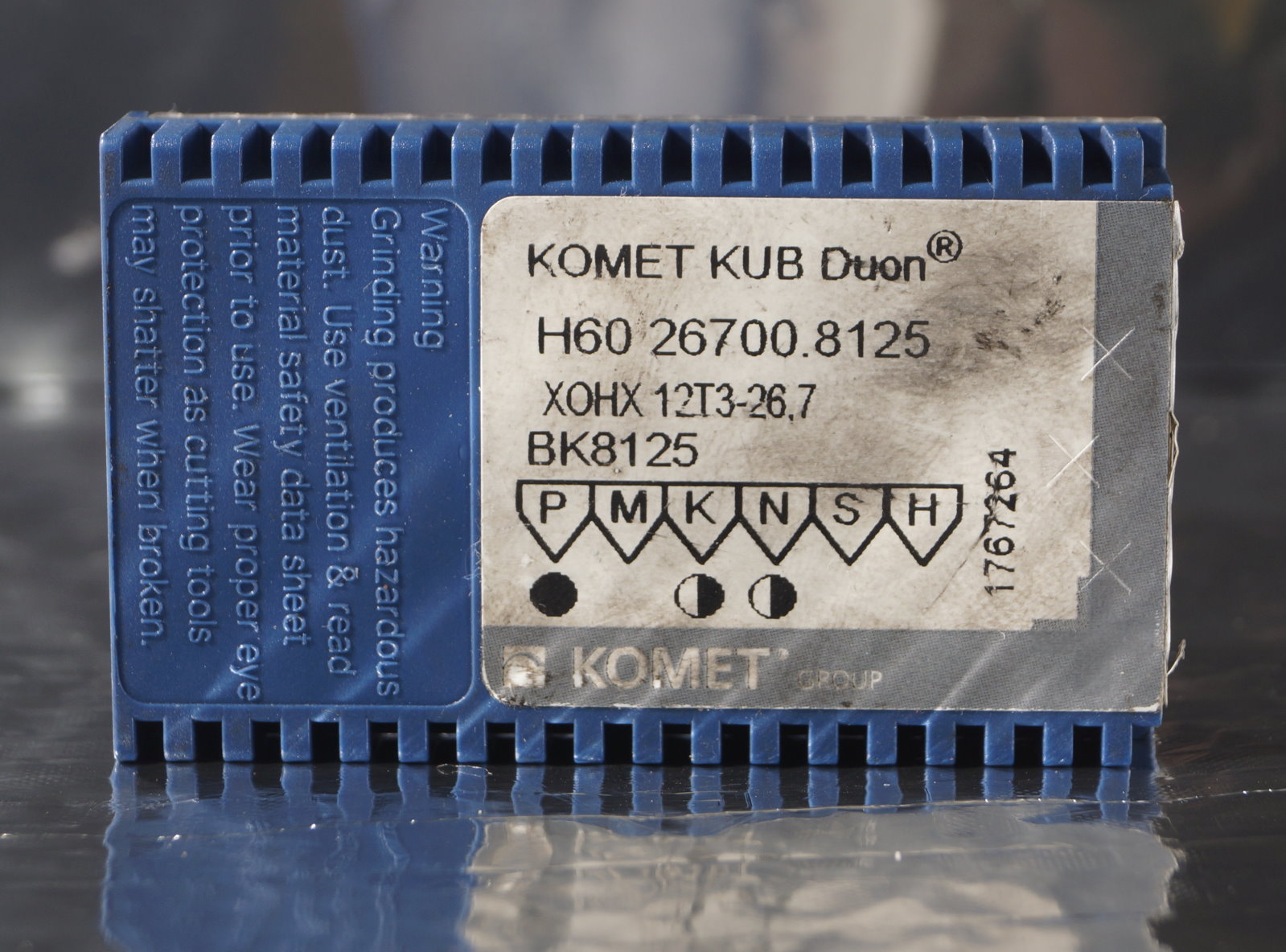 2 Wendeplatten Komet KUB Duon H60 26700.8125 XOHX 12T3-26.7 BK8125 mit Rechnung