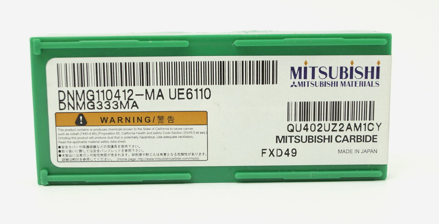 10 Wendeplatten  DNMG 110412-MA UE6110 für Stahl, Neu, mit ausgewiesener MwSt