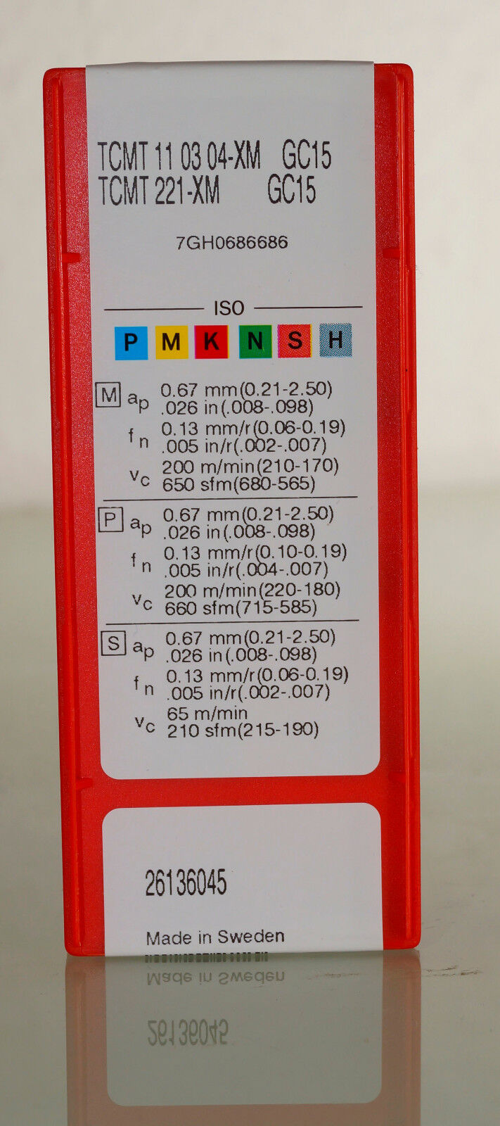 10  Wendeplatten TCMT 110304-XM GC15  SANDVIK Neu u. Ovp mit Rechnung