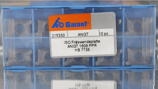 10 Wendeplatten ANGT 1606PPR HB 7735 Garant Nr 215330 Neu mit Rechnung